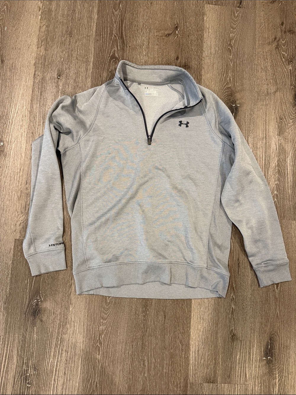 Under Armour Light Gray Quarter-Zip Pullover Sweatshirt
